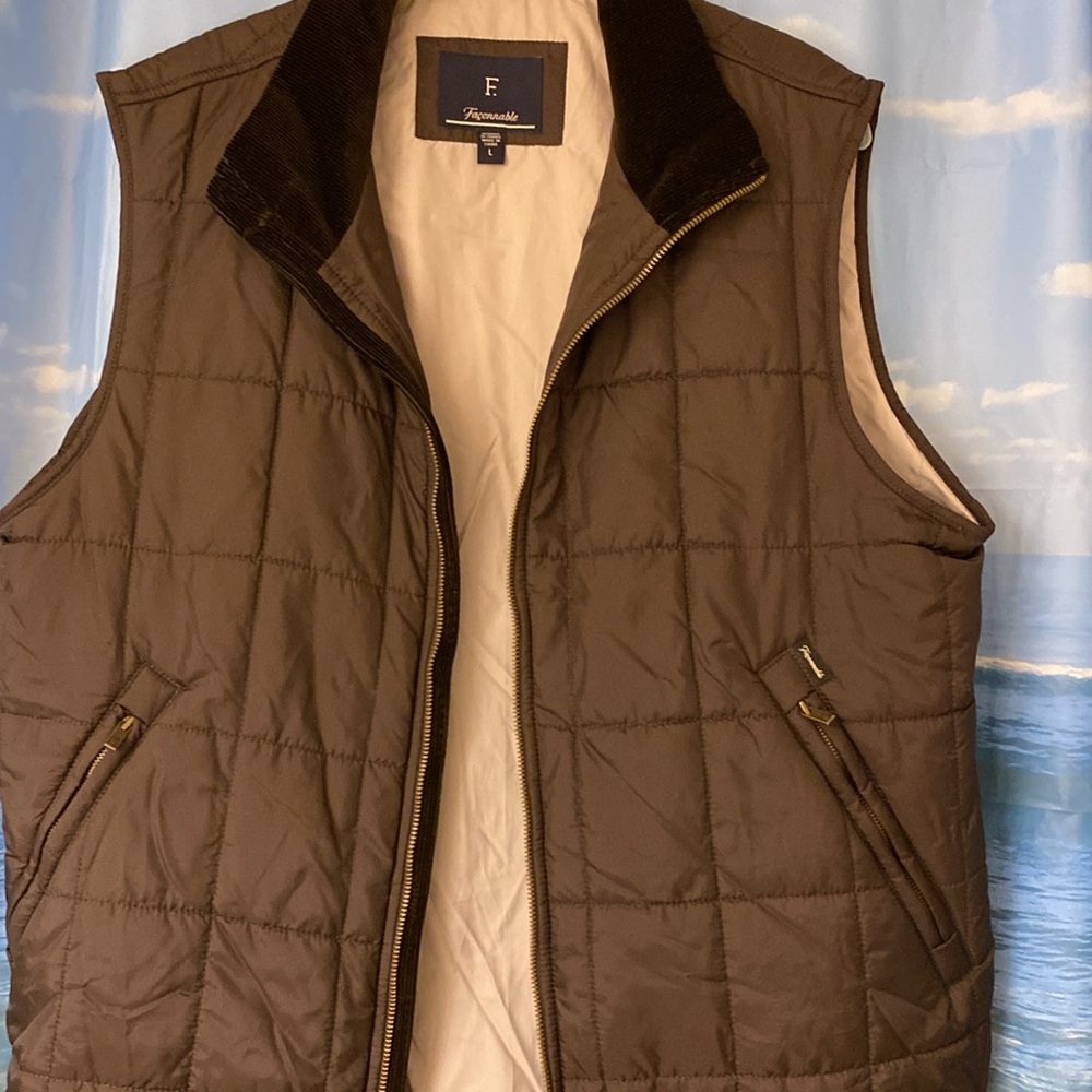 Men’s brown large vest